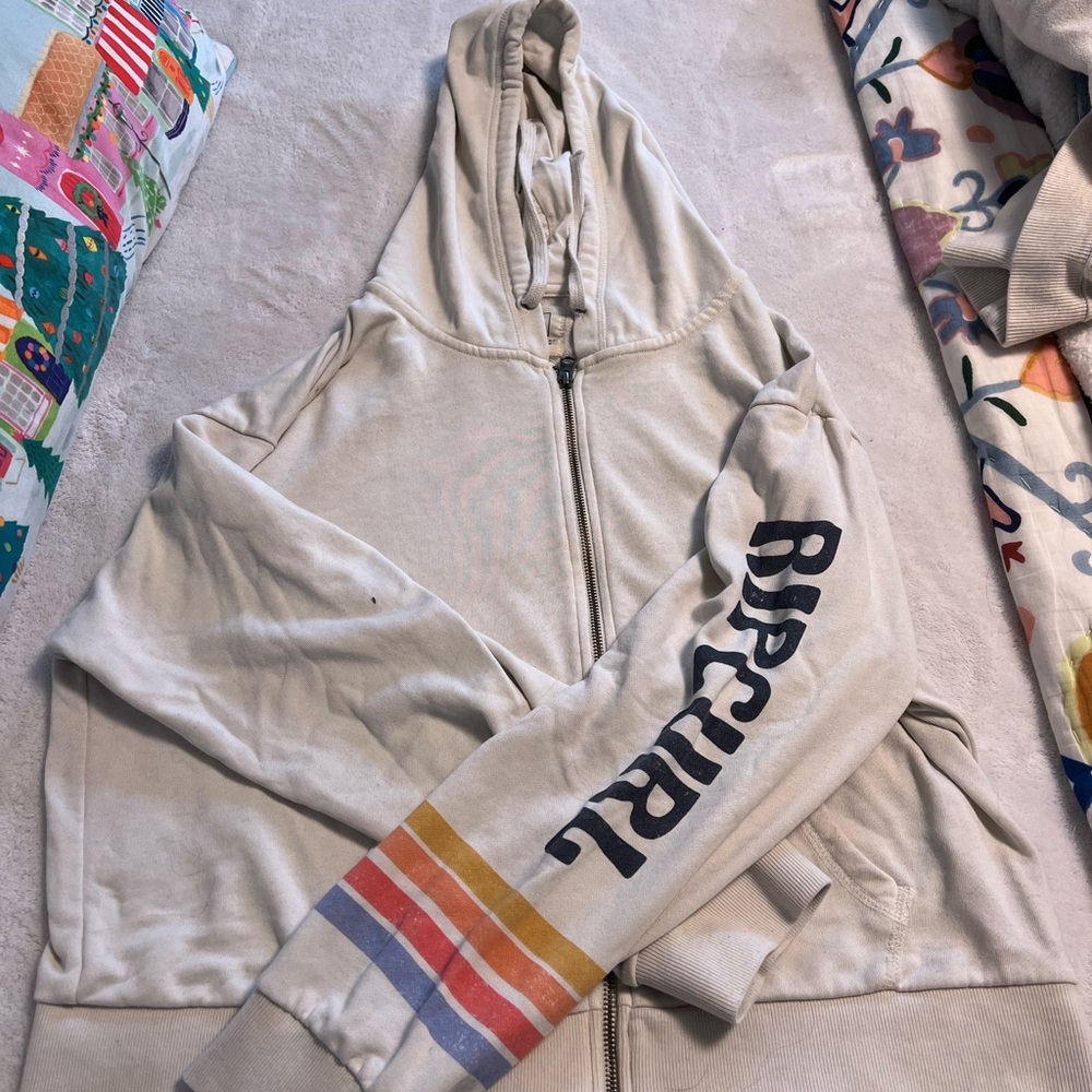 Ripcurl zip up hoodie (size L)